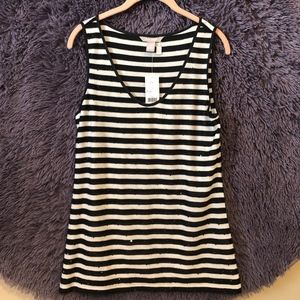 Striped Sequin Sweater Tank